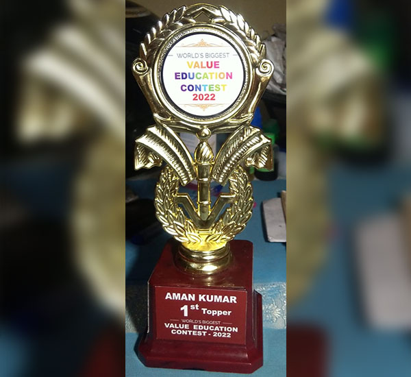 National Value Education Contest Prize Winner