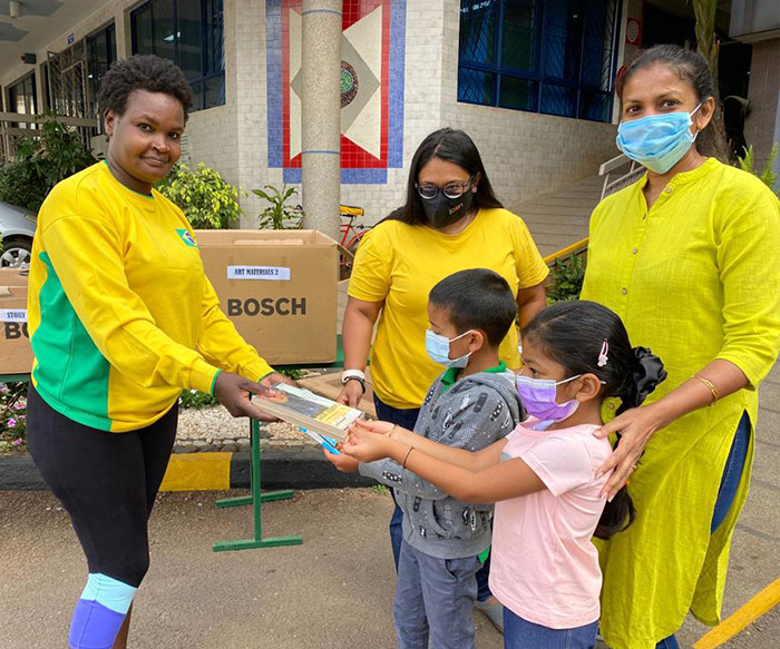 Book drive by students of SCVP