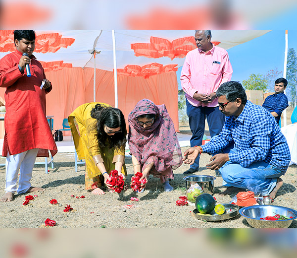 Foundation laying ceremony for new Housing Complex!