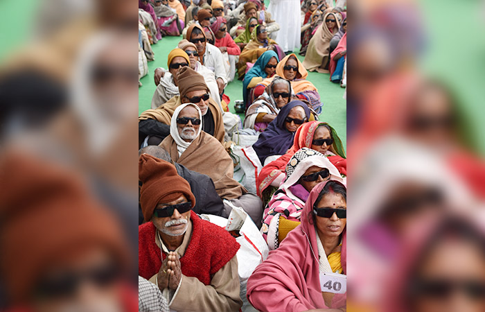 Eye camps on Pujya Tai Ma’s Birthday