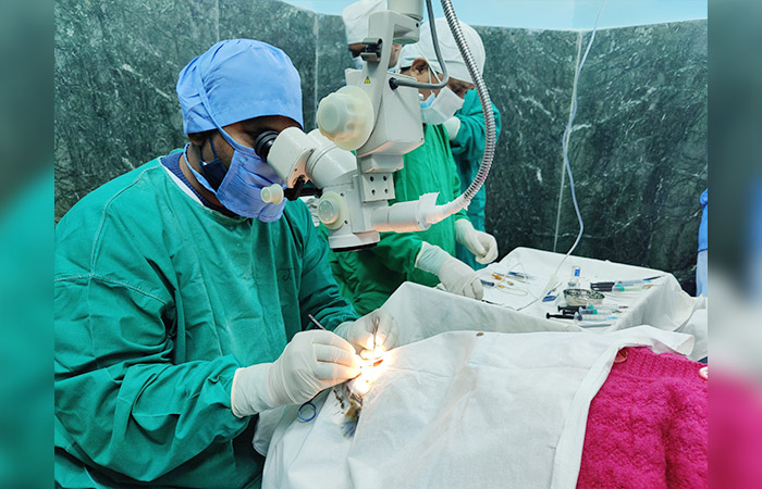 Eye camps on Pujya Tai Ma’s Birthday
