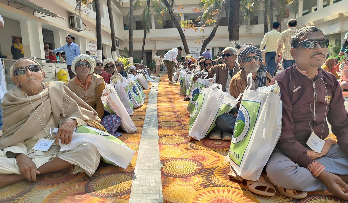 Mega eye-camp for Pujya Tai Ma’s 89<sup>th</sup> birthday