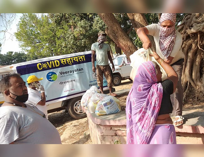 Distribution of Food parcels