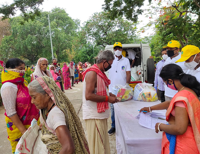 Distribution of Food parcels