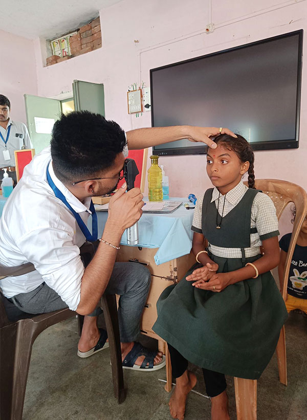 Eye camps in villages around Palitana