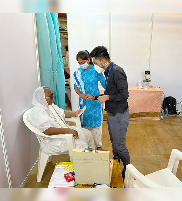 Eye Camp for Sadhus and Sadhvis