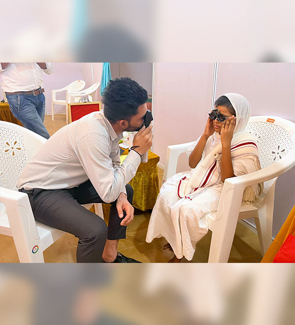 Eye Camp for Sadhus and Sadhvis