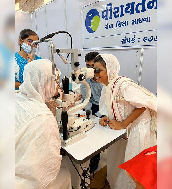 Eye Camp for Sadhus and Sadhvis