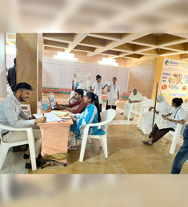 Eye Camp for Sadhus and Sadhvis