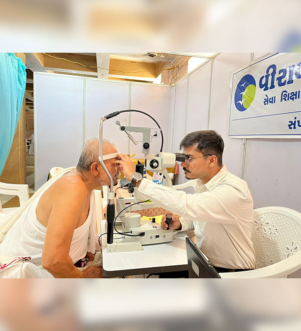 Eye Camp for Sadhus and Sadhvis