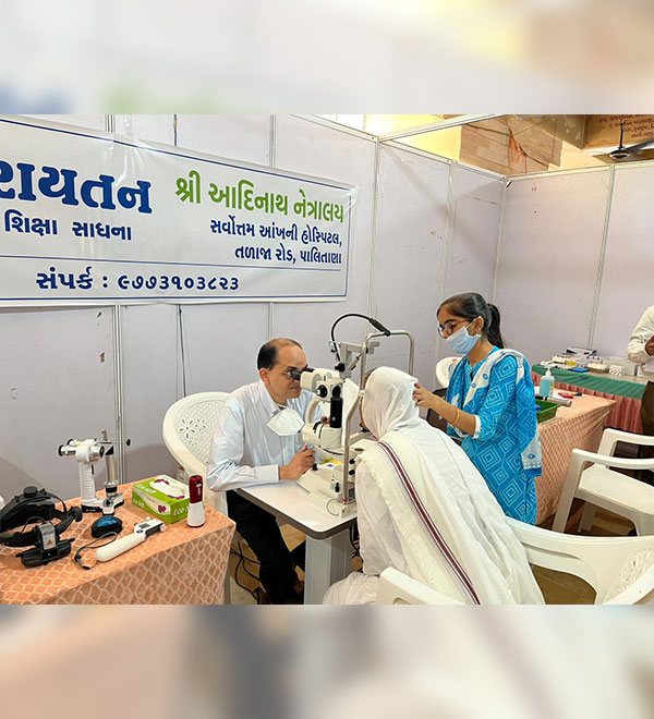 Eye Camp for Sadhus and Sadhvis